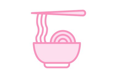 Erişte duoton çizgi simgesi, vektör, piksel mükemmel, illüstratör dosyası