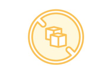 Sugar Free duotone satır simgesi, vektör, piksel mükemmel, illüstratör dosyası