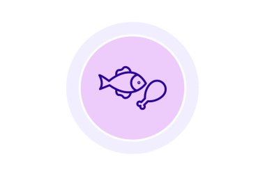 Diyet Beslenme renk çemberi simgesi, vektör, piksel mükemmel, illüstratör dosyası