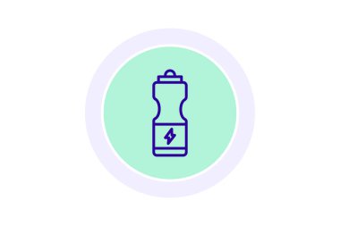 Elektrolit. Renk çemberi simgesi, vektör, piksel mükemmel, illüstratör dosyası