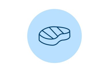 Biftek pentaglow, vektör, piksel mükemmel, illüstratör dosyası