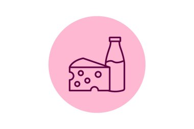 Süt ürünü pentaglow, vektör, piksel mükemmel, illüstratör dosyası