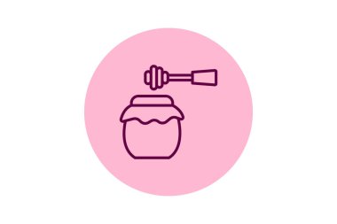 Bal kavanozu pentaglow, vektör, piksel mükemmel, illüstratör dosyası