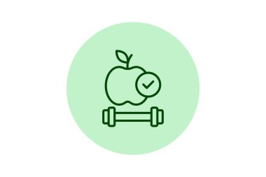 Sağlıklı alışkanlıklar pentaglow, vektör, piksel mükemmel, illüstratör dosyası