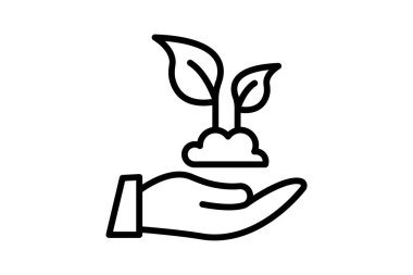 Doğa çizgi simgesini, vektörü, pikseli mükemmel kaydet, illüstratör dosyası