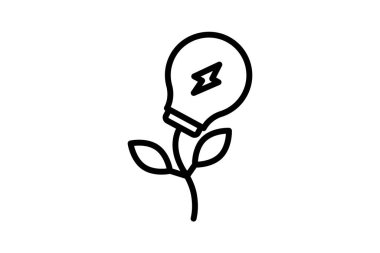 Temiz Teknoloji çizgi simgesi, vektör, piksel mükemmel, illüstratör dosyası