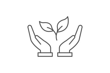 El Tutma Tesisi ince çizgi simgesi, vektör, piksel mükemmel, illüstratör dosyası