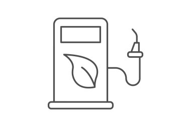 Gaz Pompası ince çizgi simgesi, vektör, piksel mükemmel, illüstratör dosyası