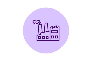 Industry Factory pentaglow, vektör, piksel mükemmel, illüstratör dosyası