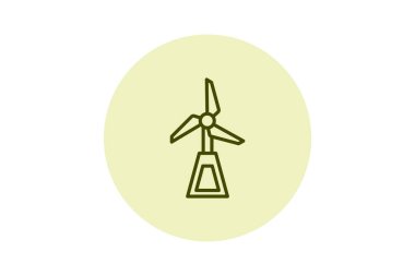 Rüzgar Gücü beşgeni, vektör, piksel mükemmel, illüstratör dosyası