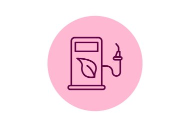 Benzin pompası pentaglow, vektör, piksel mükemmel, illüstratör dosyası