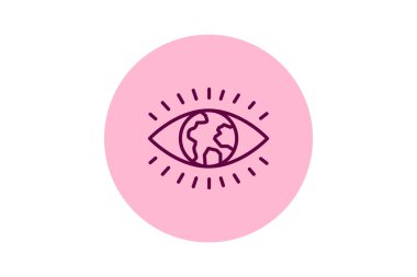 Eko Görüş beşgeni, vektör, piksel mükemmel, illüstratör dosyası