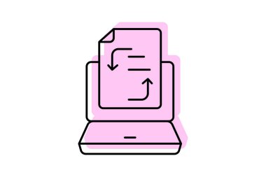 Davranış Yönelimli Geliştirme Renk Gölgesi İnce çizgi simgesi, vektör, piksel mükemmel, illüstratör dosyası