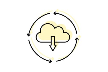 Sürekli Sevk Rengi İnce Çizgisi simgesi, vektör, piksel mükemmel, illüstratör dosyası