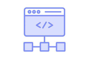 Çerçeve duoton çizgi simgesi, vektör, piksel mükemmel, illüstratör dosyası