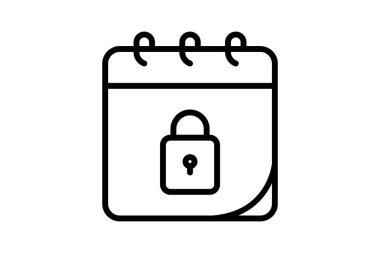 Security line icon , vector, pixel perfect, illustrator file clipart