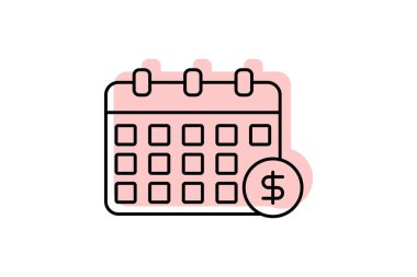 Hayırseverlik olayı renk gölge ince çizgi simgesi, vektör, piksel mükemmel, illüstratör dosyası