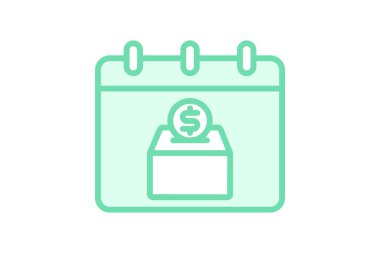 Olay duotone çizgi simgesi, vektör, piksel mükemmel, illüstratör dosyası toplanıyor