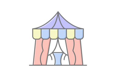 Alan doğrusal renk simgesi, vektör, piksel mükemmel, illüstratör dosyası