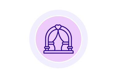 Olay dekoru renk çemberi simgesi, vektör, piksel mükemmel, illüstratör dosyası