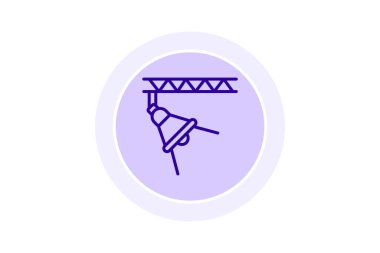 Sahne Işıklandırma renk çemberi simgesi, vektör, piksel mükemmel, illüstratör dosyası