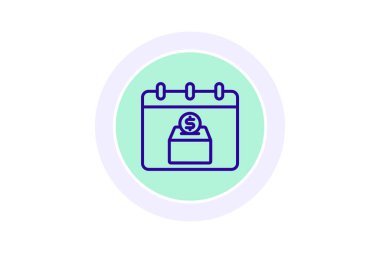 Olay renk çemberi simgesi, vektör, piksel mükemmel, illüstratör dosyası toplanıyor