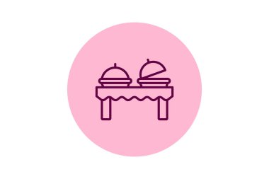 Catering beşgeni, vektör, piksel mükemmel, illüstratör dosyası