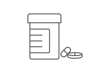 İlaç inceltici simge, vektör, piksel mükemmel, illüstratör dosyası