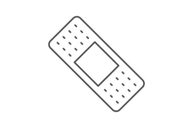 Bandaj inceliği simgesi, vektör, piksel mükemmel, illüstratör dosyası