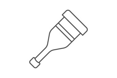 Değnekler ince simge, vektör, piksel mükemmel, illüstratör dosyası