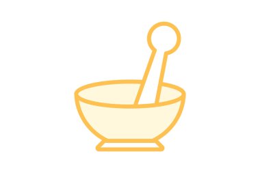 Bitkisel Havan duoton çizgi simgesi, vektör, piksel mükemmel, illüstratör dosyası