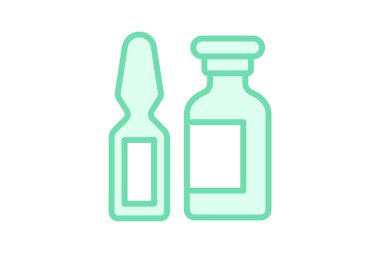 Ampul duoton çizgi simgesi, vektör, piksel mükemmel, illüstratör dosyası