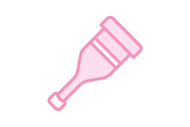 Koltuk değnekleri duotone satır simgesi, vektör, piksel mükemmel, illüstratör dosyası