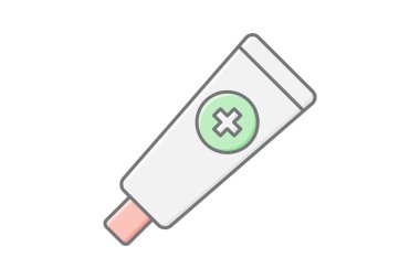 Merhem doğrusal renk simgesi, vektör, piksel mükemmel, illüstratör dosyası