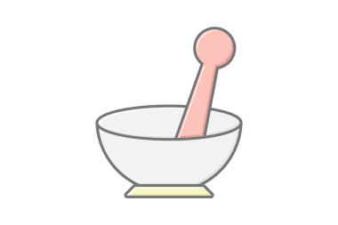 Bitkisel Havan doğrusal renk simgesi, vektör, piksel mükemmel, illüstratör dosyası