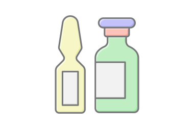 Ampul doğrusal renk simgesi, vektör, piksel mükemmel, illüstratör dosyası