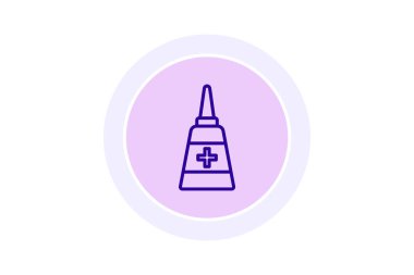 Dekonjestan renk çemberi simgesi, vektör, piksel mükemmel, illüstratör dosyası