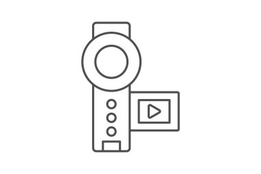 Kamera inceliği simgesi, vektör, piksel mükemmel, illüstratör dosyası