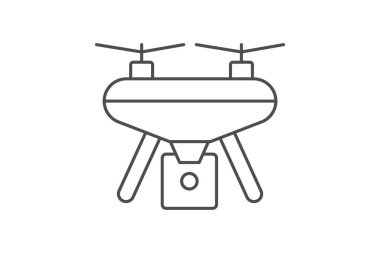 Video arkaplan ince çizgi simgesi, vektör, piksel mükemmel, illüstratör dosyası