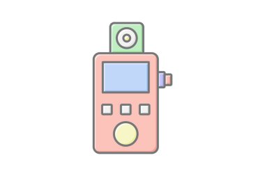 Işık Ölçeği doğrusal renk simgesi, vektör, piksel mükemmel, illüstratör dosyası