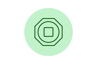 Düğme pentaglow, vektör, piksel mükemmel, illüstratör dosyasını durdur