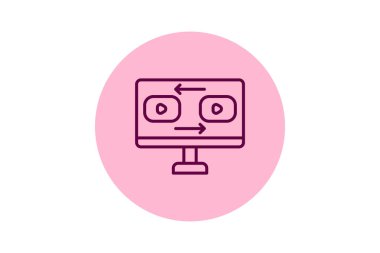 Video Kodlama pentaglow, vektör, piksel mükemmel, illüstratör dosyası