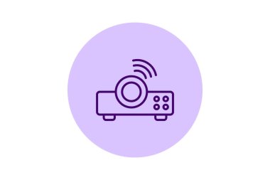 Projektör beşgen, vektör, piksel mükemmel, illüstratör dosyası