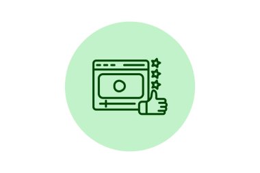 Video pentaglow, vektör, piksel mükemmel, illüstratör dosyasını sever