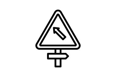 Yol İşareti simgesi, vektör, piksel mükemmel, illüstratör dosyası