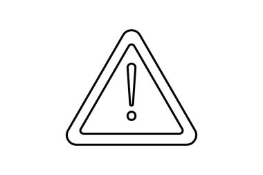 Uyarı İmza İnce simgesi, vektör, piksel mükemmel, illüstratör dosyası