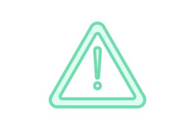 Uyarı İşareti duoton çizgi simgesi, vektör, piksel mükemmel, illüstratör dosyası