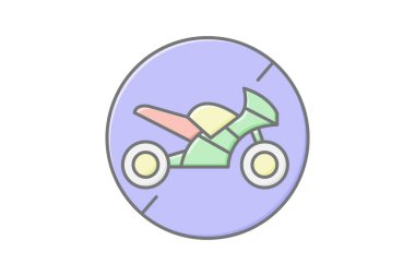 Otoyol doğrusal renk simgesi, vektör, piksel mükemmel, illüstratör dosyası