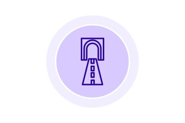 Tünel Giriş İmzalama Renk Çemberi simgesi, vektör, piksel mükemmel, illüstratör dosyası