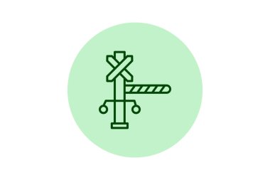 Seviye çapraz beşgen, vektör, piksel mükemmel, illüstratör dosyası